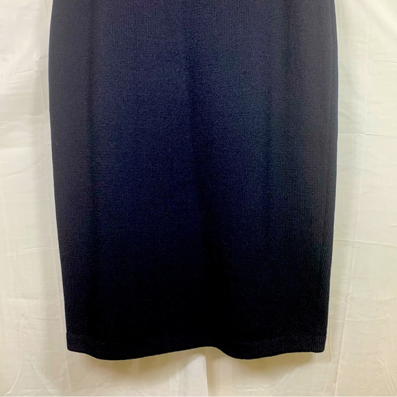 St. John Basics Black Knit Straight Pencil Skirt Size 10 Black‎ - Picture 3 of 7